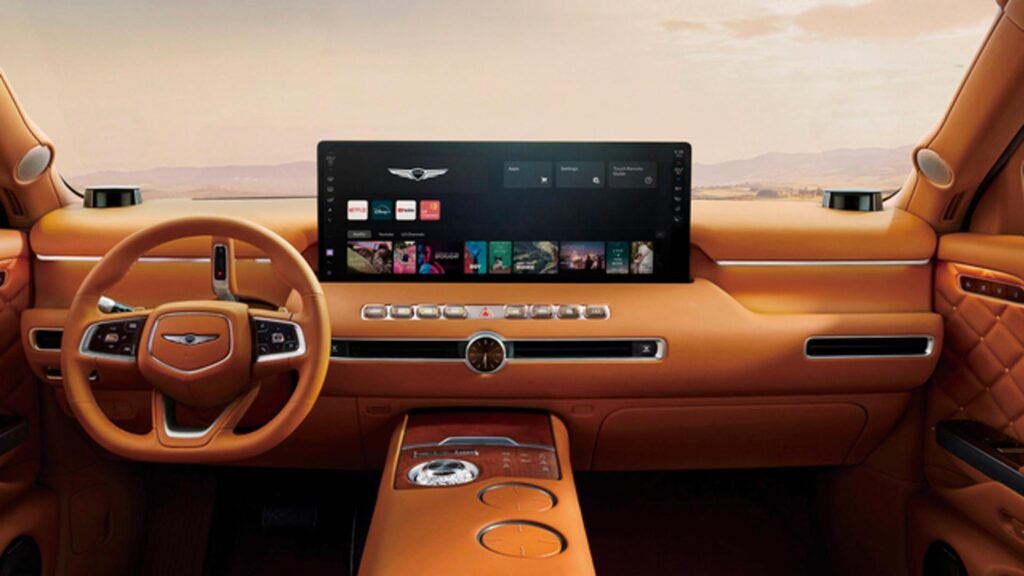 Genesis GV90 Cinematic Display per l'infotainment e l'intrattenimento a bordo