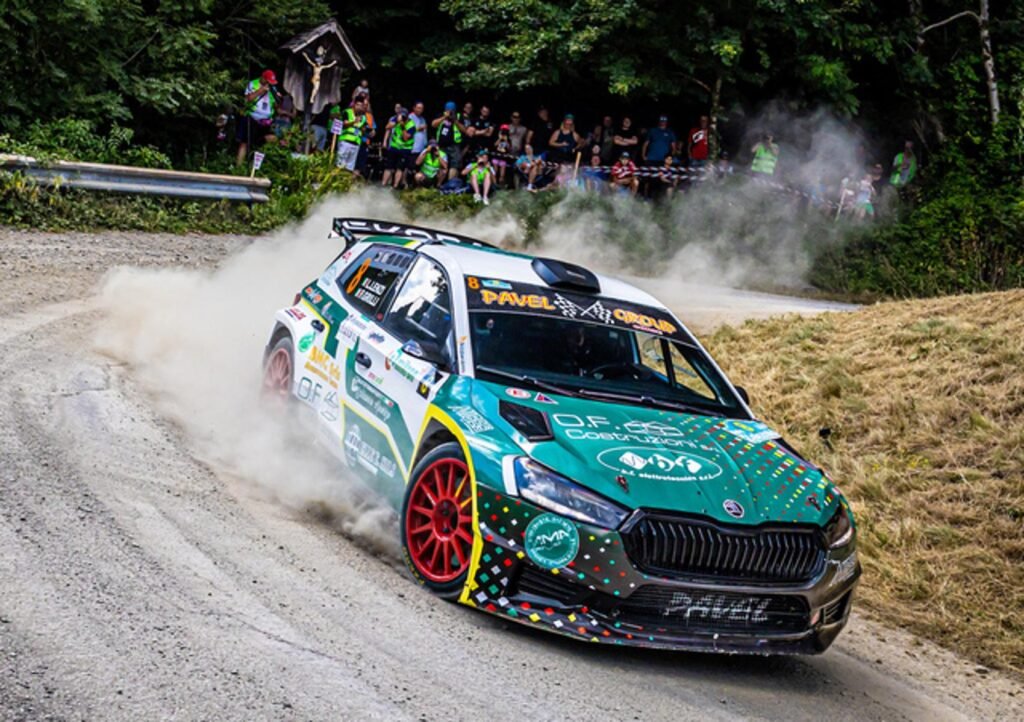 Lorenzo Lenzi e Federico Grilli al Rally Nova Gorica con la Škoda Fabia RS Rally2