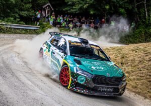 Lorenzo Lenzi e Federico Grilli al Rally Nova Gorica con la Škoda Fabia RS Rally2