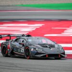 Francesco Turzo in azione per DL Racing nel Lamborghini Super Trofeo a Barcellona