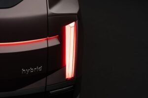 Dettaglio esterno della nuova Hyundai Tucson, SUV Hyundai con design Art of Steel